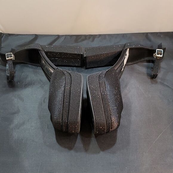 BRAND NEW SUGAR JEWEL PLATFORM BLOCK HEEL CLOSED TOE SANDAL - Picture 11 of 16